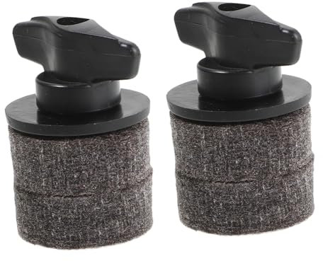 Vaguelly 2juego Accesorios Para Soporte De De Batería Almohadillas De Fieltro y Tuercas De Compatible De Percusión Instalación Rápida y