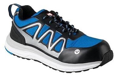 Bullstar Sicherheitsschuh SPRINTX S1P (Farbe kornblau/schwarz, Größe 45, Weite 12, Unisex, mit Fiberglas-Zehenschutzkappe, rutschhemmend, besonders leicht, Arbeitsschuhe, Schutzschuhe) 2663-0-1801-45