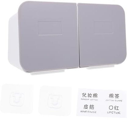 LABRIMP Supporto Da Parete Per Scatola Di Dischetti Di Cotone Custodia Da Parete Per Bagno Design Pratico E Robusto