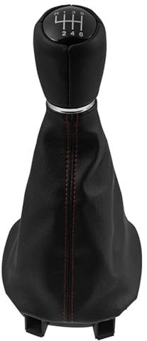 PNMNZTPAP Pomo de Palanca de Cambios MT de 5/6 velocidades, Funda Protectora for Seat Leon 1 MK1 for Toledo II MK2 (1998-2006), Accesorios de Estilo de Coche. Perilla de Cambio(6 Speed)