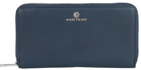 Marc Picard Leder Geldbörse Maremma Zip Wallet Navy dunkelblau