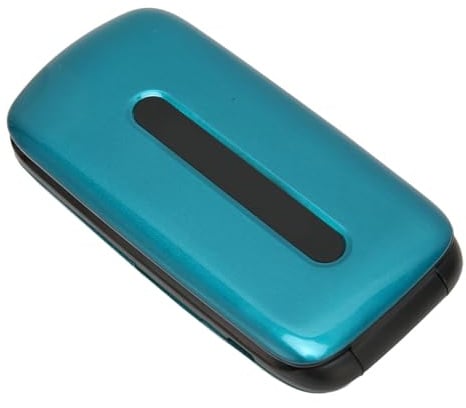 HUSHUI Téléphone à Clapet 2G, Téléphone Portable Double SIM avec écran Couleur 1,77 Pouces, Batterie 1200 MAh, Fonction SOS, Grandes Touches, Lampe de Poche, pour Personnes âgées (Prise UE)