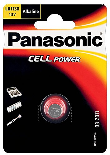 PANASONIC Cell Power LR54 (LR1130) Button Batteries 1.5 V 65 mAh Pack of 5 Manganese Alkaline