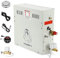 CGOLDENWALL 9KW 220V Dusche Dampfgenerator Automatischer Entwässerung Dampfbad Generator Haus und Gewerbe für Sauna/Dusche/Bade/SPA mit LED-Digitalanzeige für 8.5m³ Räume-Automatische Heizung 35-55°C