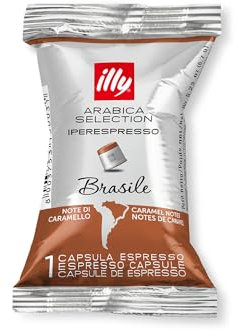 illy Kaffee, Kaffeekapseln Iperespresso Arabica Selection Brasilien - Verpackung mit 100 Kaffeekapseln