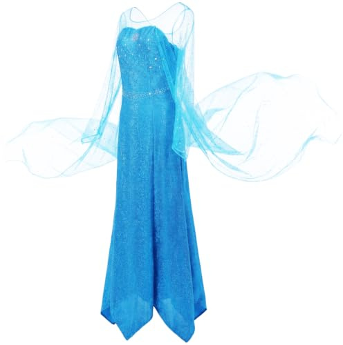 YOSICIL Damen Prinzessin Kleid Frauen Kostüm Weihnachtsfeier Cosplay Halloween Karneval Fasching Party Verkleidung Festlich