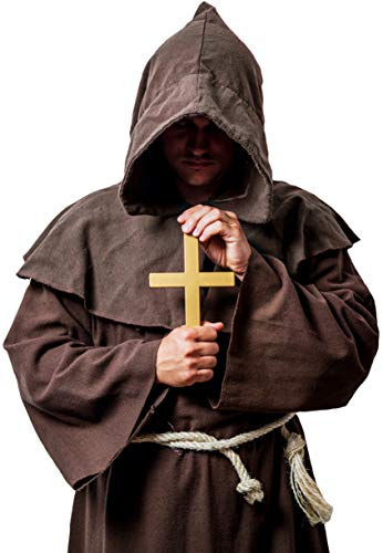 Balinco Kreuz Anhänger mit Kordel | Priester | Christ | Mönch | Nonne | Bischof - das ideale Accessoire als Ergänzung zum Mönch