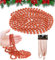 Luxury Christmas Tree Decoration Bead Garland with fireplace Christmas decorations, Christmas garland and Christmas tree decorations White, Rose Gold, Red, Green (2.7m Red)