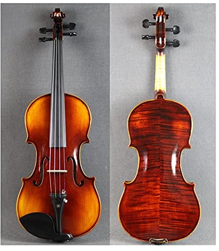 Erwachsene Geige 4/4 Special Violine Mit Wunderschöner Flamme Starker Ton