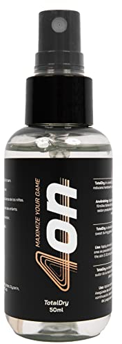 4on TotalDry Spray – Antitranspirante para manos. Spray no pegajoso y neutro para reducir el sudor de las manos y maximizar el agarre. Adecuado para todos los deportes y atletas. 50 m