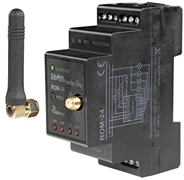 Zamel EXTA LIFE - Modularer Funkempfänger 4-Kanal ROM-24 I zur Steuerung von Elektrischen Geräten und Lichtsteuerungssystemen I fünf Betriebsmodi I Reichweite (bis zu 300 m)