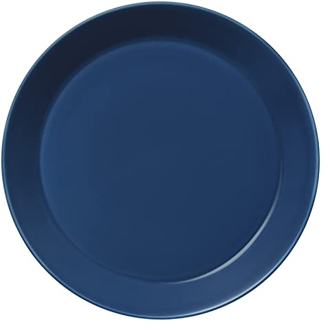 Iittala Teema Teller aus Porzellan in der Farbe Vintage Blau mit einem Durchmesser von 26cm, Maße: 25,9cm x 25,9cm x 3,3cm, 1062243