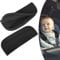 URAQT Baby Sicherheitsgurt Schulterpolster,2 Stück Universal Baby Autositz Gurtpolster Atmungsaktiv Schlafkissen Nackenstütze für Kinder Auto Gurtpolster für Autositze und Kinderwagen(Schwarz)