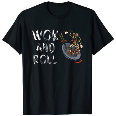 Divertente Wok E Roll | Cucina in Cina | Cibo cinese Maglietta