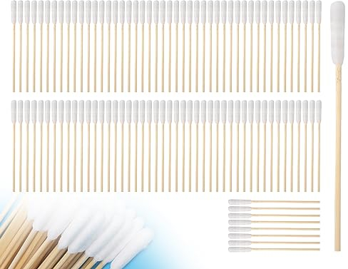 100 piezas de limpieza de oídos para perros, hisopos de algodón para limpieza de perros, hisopos de limpieza de oídos con punta redonda de 12 cm, hisopos de algodón para mascotas, perros y gatos