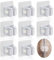 JOIYHY Porta Scope Parete 8 Pezzi, Autoadesivo Appendi Scope a Muro,ABS Portascope da Muro Regolabile Appendibile, Non è necessario forare，Adatto Per Cucina, Garage, Giardino, Terrazza, Bagno