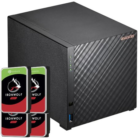 Asustor Bundle NAS AS1104T 1Go avec 4 disques de 4To IronWolf