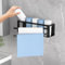 ZDDLOINP Porte-Serviettes De Salle De Bain avec 2 Tiges Pivotantes, Porte Serviette Murale Salle de Bain, Porte Serviette sans Percage, Porte Serviette Noir