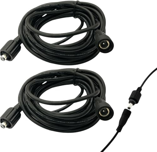 SPORWAY 2pcs LED Gartenleuchte Verlängerungskabel: 2m Wasserdicht LED Verlängerung für Kugellichter Lichterketten Gartenbeleuchtung, LED-Lichtbänder, Solarstrahler Drinnen Draußen