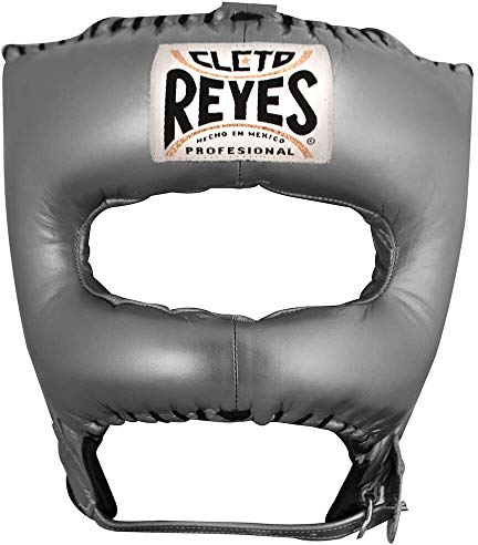 Cleto Reyes offizieller traditioneller Kopfschutz aus Rindsleder – Silber