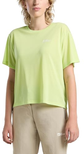 Jack Wolfskin Damen Vonnan Crop W T-Shirt, Cool Matcha, XS EU