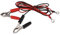 Electric Fence Wire Connectors, 2pcs Black Red Electric Fence Leads Copper Electric Fence Jump Leads Replacement Electric Fence Energiser Leads with Crocodile Clips for Farm
