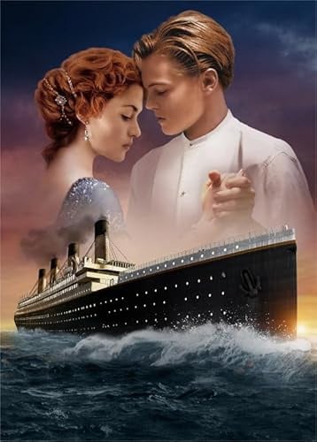 RUIYANMQ Jigsaw Puzzle 1000 Stück Rose Titanic'S Love Film Posters for Fun Adult Puzzle Toy Vy168Nt