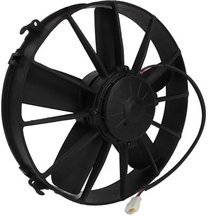 Akozon Ventilateur de Refroidissement de Climatiseur de Voiture Puissant à 5 Pales 24 V, Refroidisseur de Radiateur de Ventilateur de Voiture électrique à Haut Rendement pour