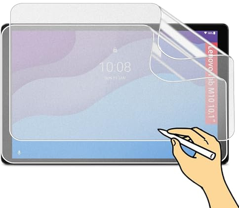 nvskvd 2 Stück Paper Schutzfolie für Lenovo Tab M10 10.1 Zoll | Matte PET Displayschutzfolie zum Schreiben und Zeichnen, Screen Protector