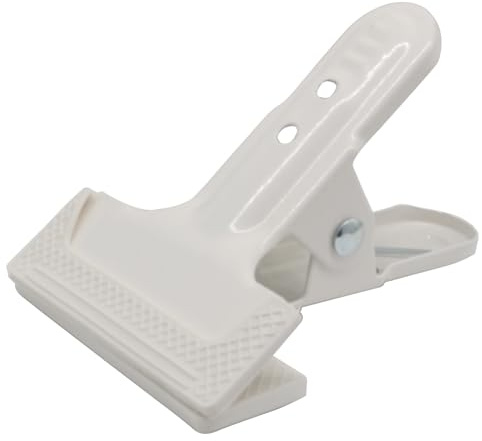 Cjueiom 2 Pack Heavy Duty Spring Clamps Clips, 3 White Metal Clamps | Non Slip Rubber Tips, Photography Background Stands, Studio, Woodworking, DIY Projects & Home Improvement