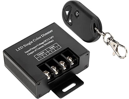 Qcwwy Qcwwy Variateur RF, Télécommande de Variateur d'installation Facile avec Portée de 20 M pour Guirlandes Lumineuses LED