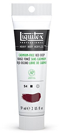 Liquitex Professional Acrylique Heavy Body 59 ml Rouge Foncé Sans Cadmium Série 4