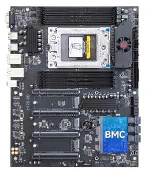 Carte mère H12D 8D avec Module BMC Compatible avec Les processeurs EPYC séries 7002 et 7003, 8 Go de mémoire Dual 2,5 Go.