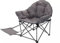 BERGER Loungesessel Livorno | Campingstuhl mit Fußablage | Gartenstuhl Angelstuhl kleines Packmaß | Faltstuhl Camping Stuhl belastbar bis 120 kg | ideal für Angeln Balkon Outdoor Garten