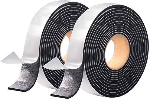 Onarway Ruban adhésif en mousse pour isolation de porte et fenêtre Noir, noir