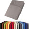 aqua-textil Viana Spannbettlaken 140x200-160x200 cm dunkel grau Baumwolle Spannbetttuch Jersey Laken