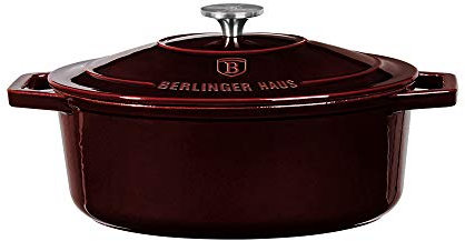 Berlinger Haus - BH/6499 - Ovales Braten, 30 cm, Gusseisen, Bordeaux