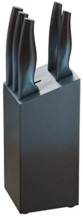 Michelino Messer-Set 6-teilig inkl. Holzblock Messer-Set Messerblock Petrol