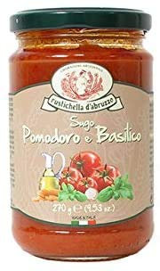 Rustichella d'Abruzzo Lot de 12 sauces de tomate et de basilic 270 g