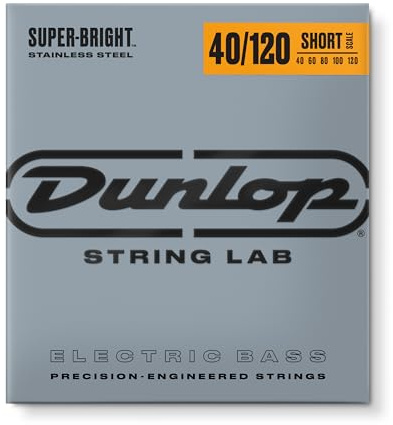 Jim Dunlop Super Bright Stainless Steel Short Scale Bass Strings 40-120 | 5-String