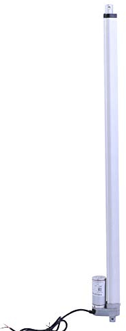 Oumefar 12V Kraft 1500N Hub 200-750mm Linearantrieb Hub Elektromotorhalterung Metallgehäuse Wasserdichter Schubstangenmotor Elektrozylinder(700mm)