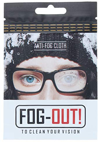 Wirksames FOG-OUT! Antibeschlagtuch - Tuch mit Antibeschlagwirkung für alle Gläserarten, Visiere und Linsen