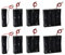 2 Set 18650 Battery Holder, Pack of 8 Plastic Battery Holder Case with Wire Leads, DIY Battery Storage Boxes 1 Slots+2 Slots+3 Slots+4 Slots 3.7V 18650 Battery Case Holder Bundle
