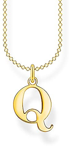 THOMAS SABO Letter Q Necklace 925 Sterling Silver KE2026-001-21