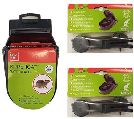 Rattenfalle SuperCat + 2xErsatzköder (3Stk.)