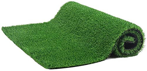 BBABBT Tappeto artificiale da 1 m x 2 m, rotolo da 15 mm, ad alta densità, tappeto di erba sintetica, decorazione per interni ed esterni, giardino, patio, prato