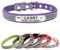 Yonsbox Mikrofaser Reflektierend Katzenhalsband Hundehalsbänder Personalisierte mit Namen und Telefonnummer Katzen Welpen Halsbänder für Kleine Mittlere Große Hunde 1,5CM Breit Verstellbar 16-22CM