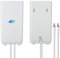 Cuifati 4G LTE Antenne,88dBi High Gain Antenne,TS9/CRC9/SMA Antenne,WiFi Booster,800MHz-2700MHz Breitbandantenne,Panel Antenne mit 2m Dual MIMO Kabel(SMA)
