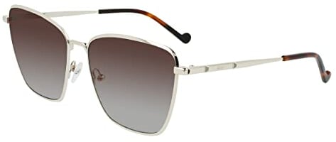 Liu Jo Unisex LJ145S 47507 Sunglasses, 712 medium Gold, 58