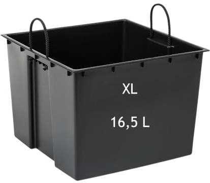 Einsatz Pflanzeinsatz für den Topf mit Griffen Quadratisch Eckig 28 cm (XL) | Einfach herausnehmbar • Geschlossener Boden ohne Ablauflöcher • Passform vor Kauf prüfen